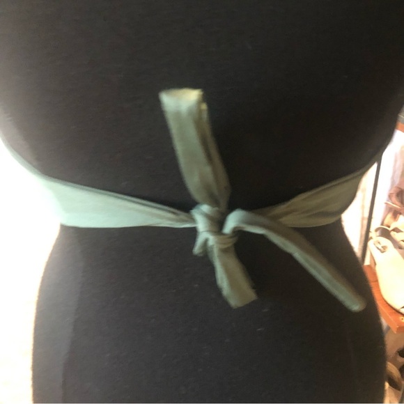 KONA SOL top only olive army green bathing suit with extra wrap detail size M - Picture 4 of 5